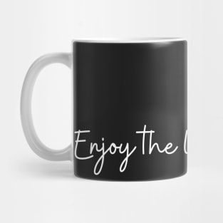 Enjoy The Little Things Simple Minimalist Butterfly  Design Mug